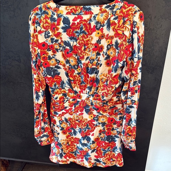 Free People Orange Long Sleeve Mini Dress - Picture 5 of 6